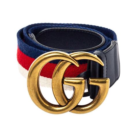 blue gucci buckle